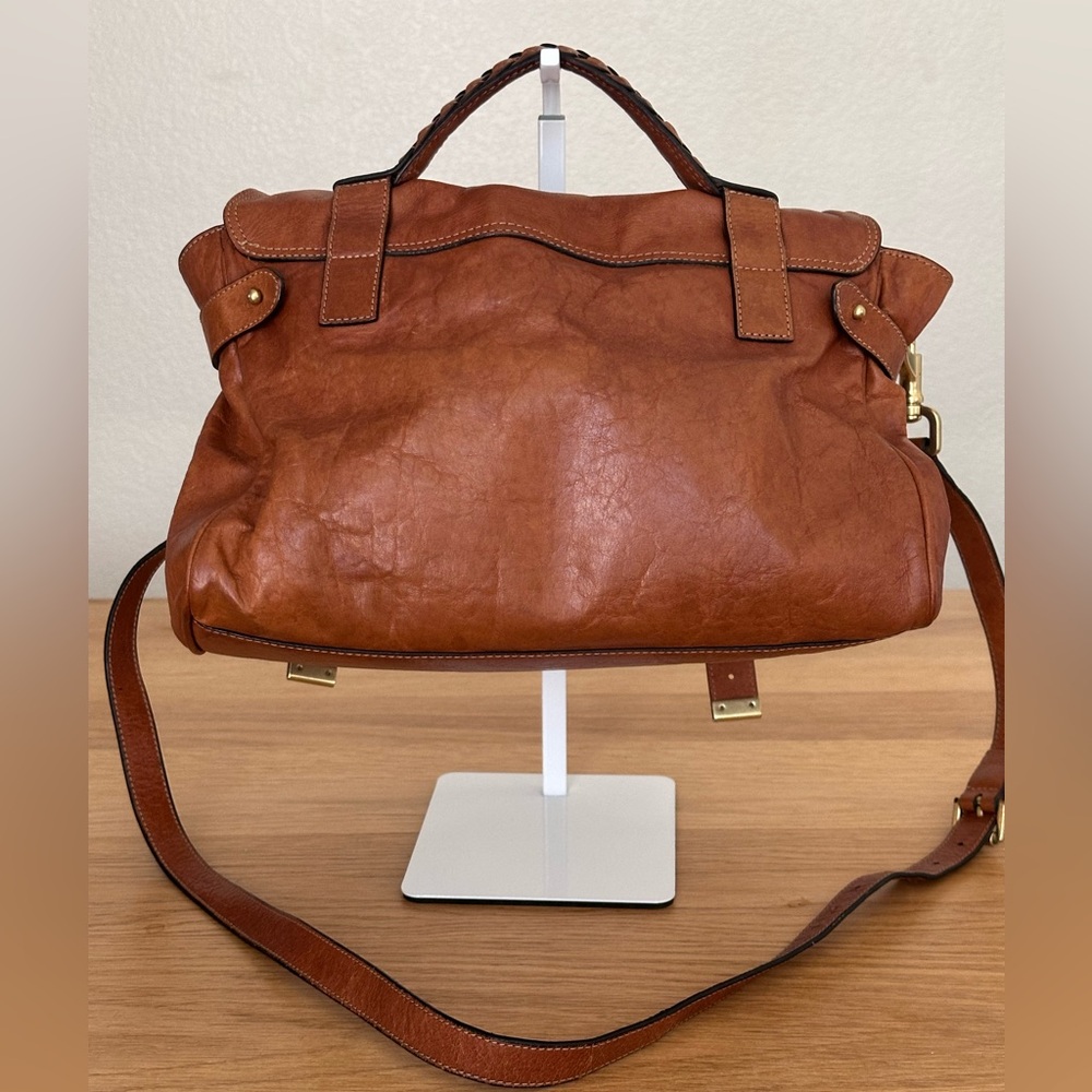 Mulberry Alexa Oak Soft Buffalo Leather Satchel - Picture 2 of 15